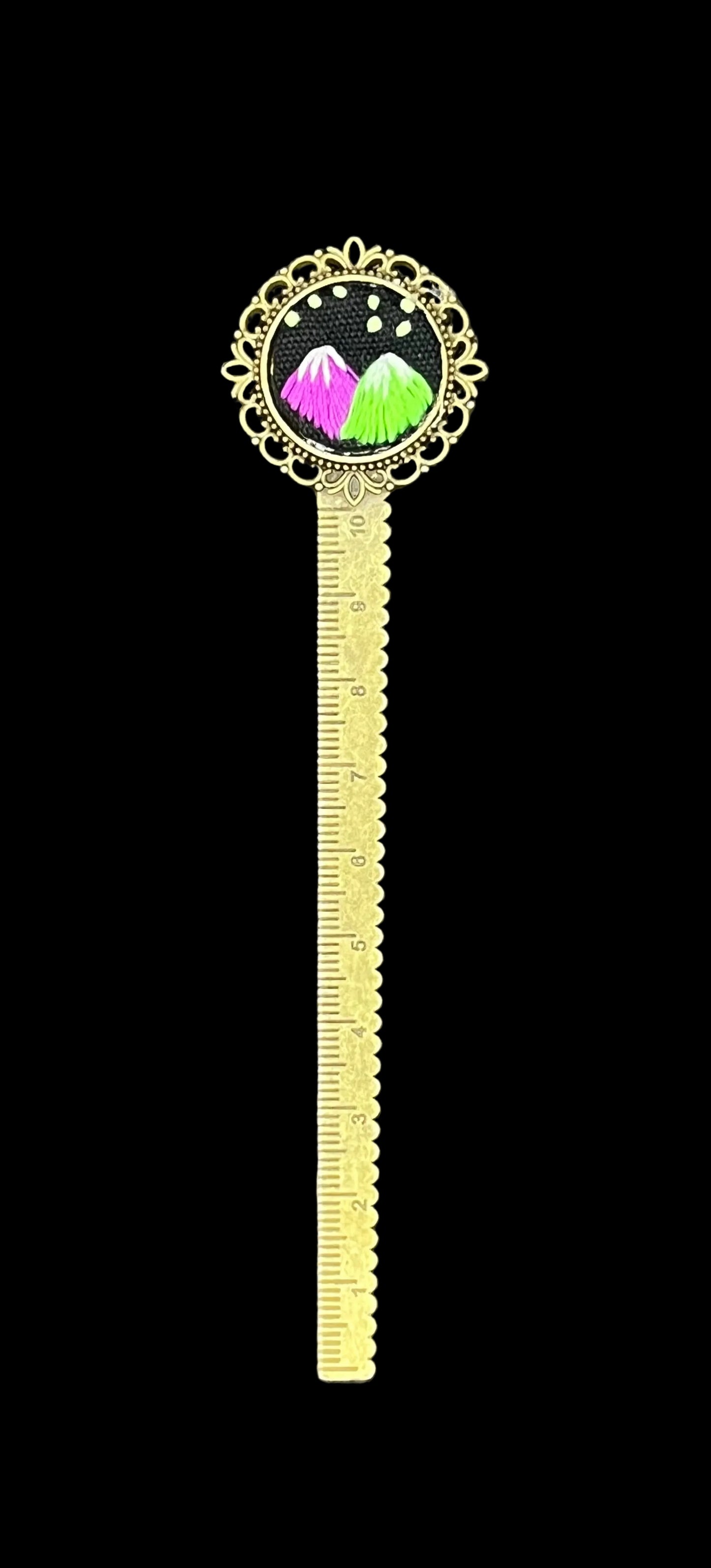 Bronze Neon Bookmark (UV light thread)