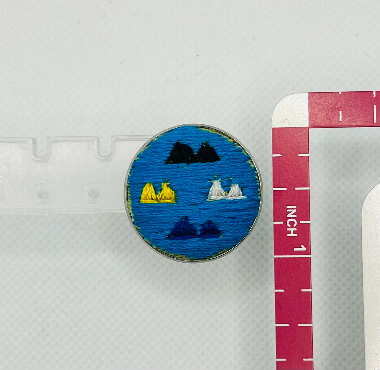 Embroidered 4 Sacred Navajo Mountains Pin