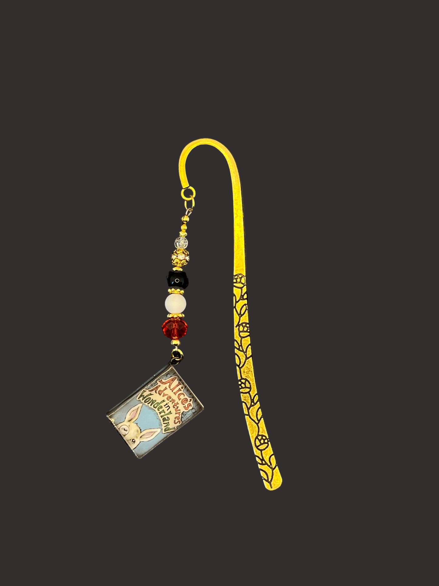 Alice in Wonderland Gold Bookmark