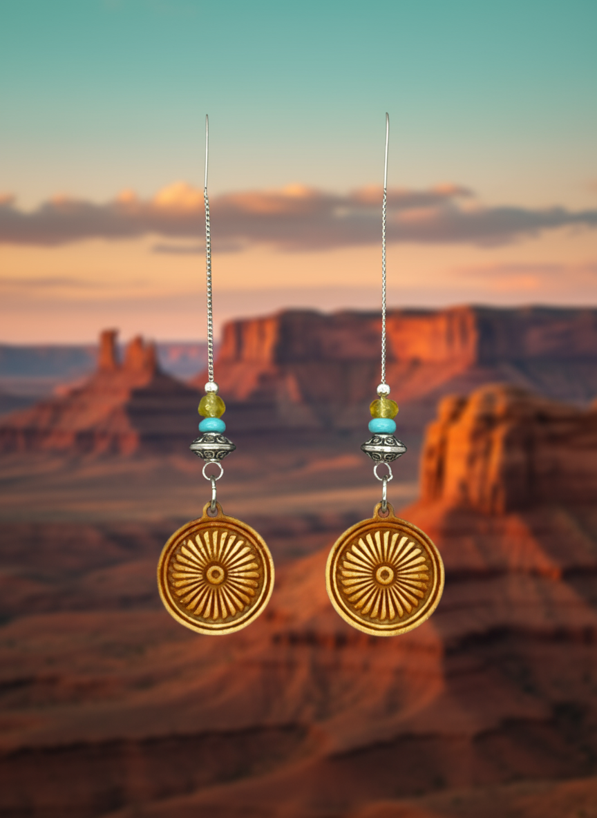 U-Shaped Thread Earrings