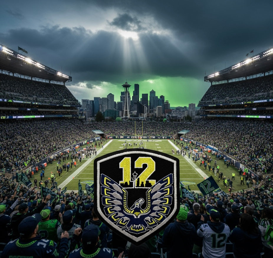 Seattle Seahawks 12th Man Patch (free shipping)