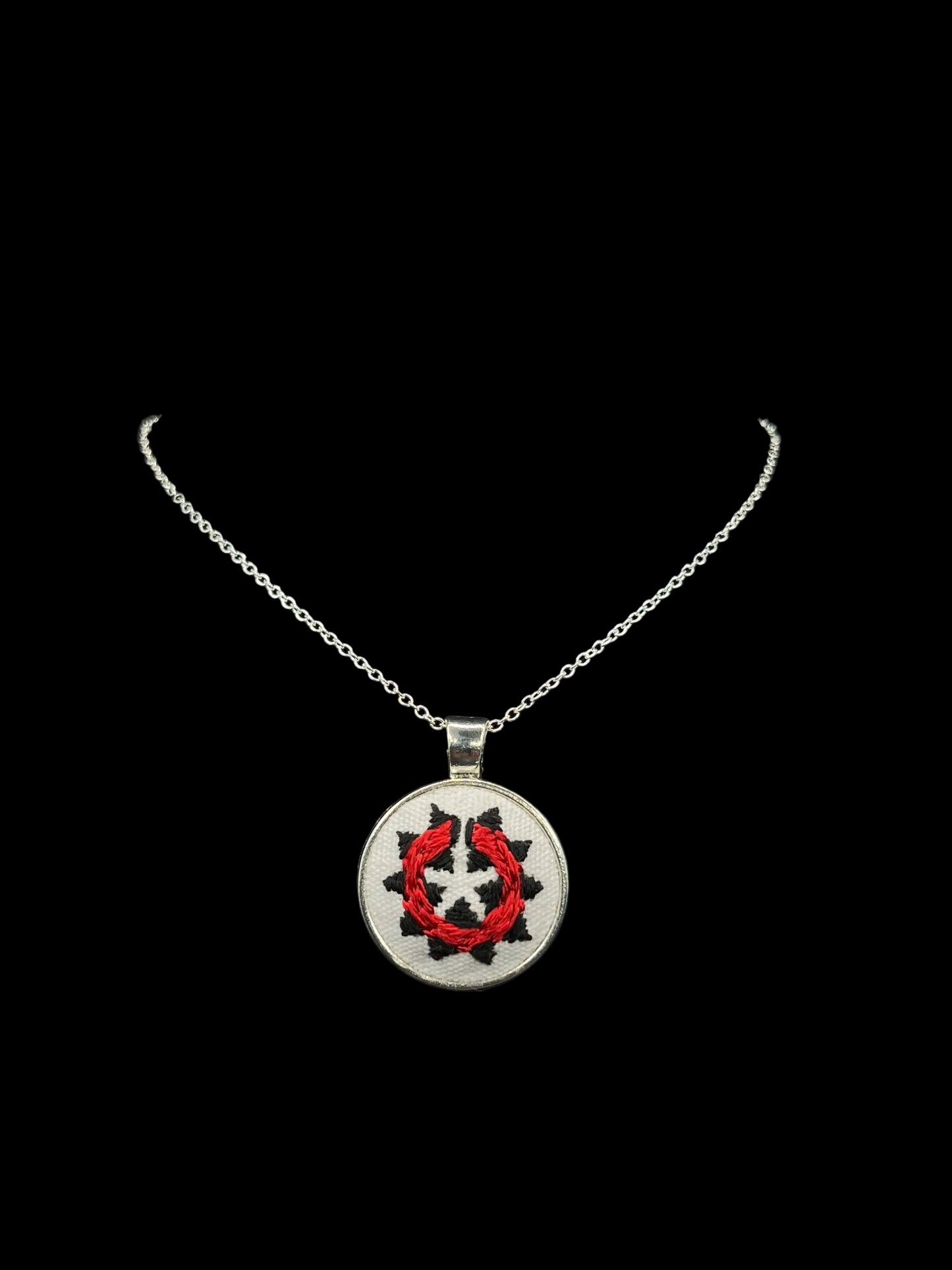 Navajo Basket Silver Pendant