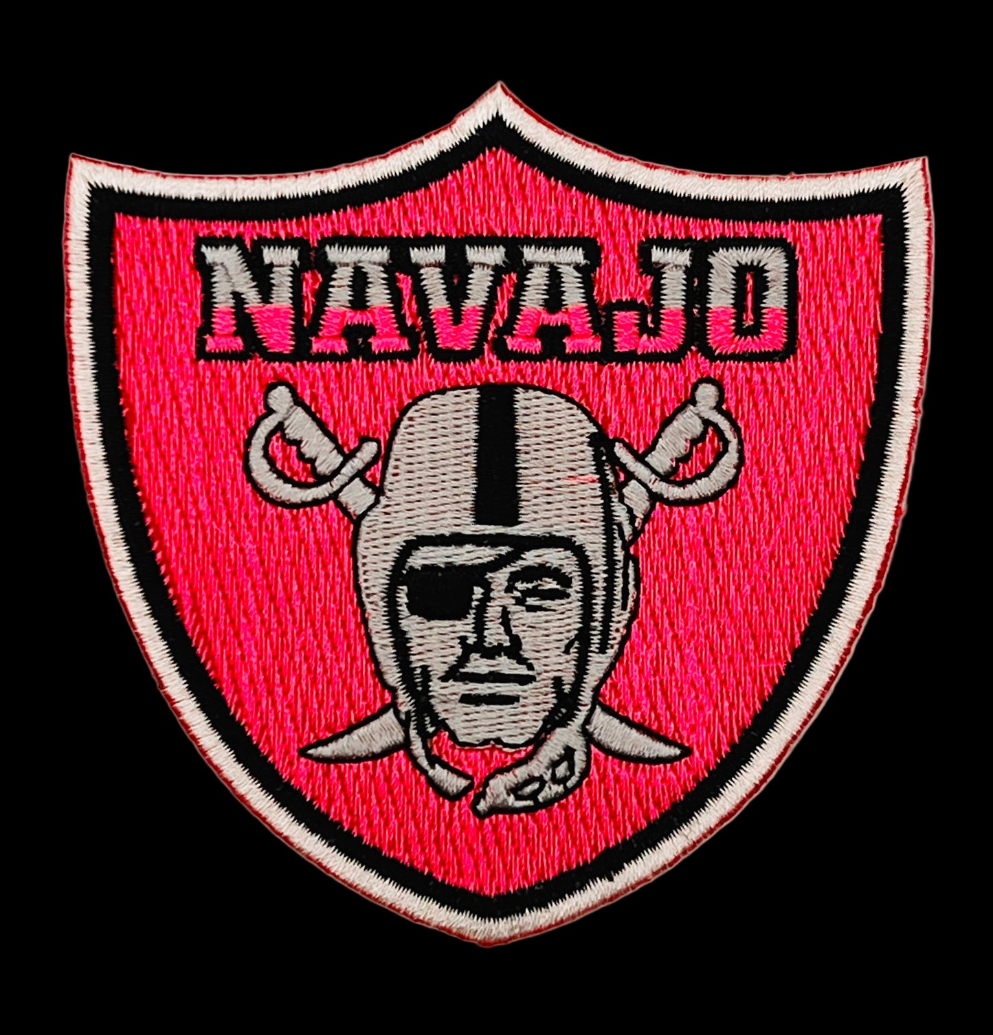Navajo Raider Breast Cancer Awareness Patch (Free Shipping) *Hoodie not included