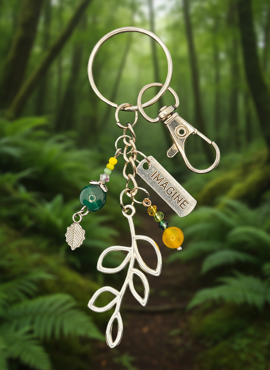 Fern Forest Key Chain w/ Lobster Clasp