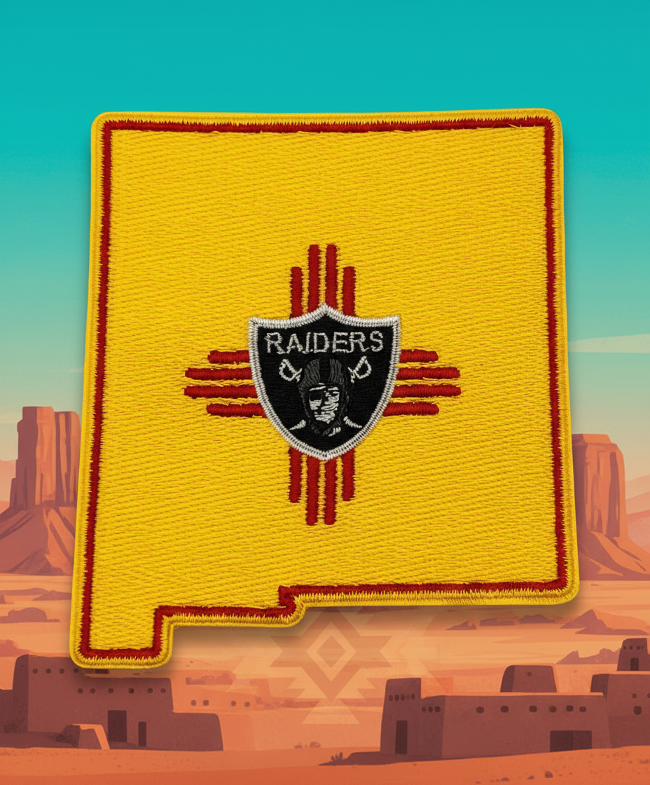 Navajo Raider NM State Flag Patch (Free Shipping) *Golf Club Bag not included