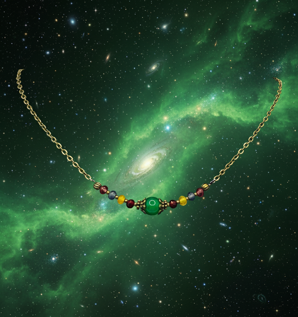 Beaded Wire Chain Necklace