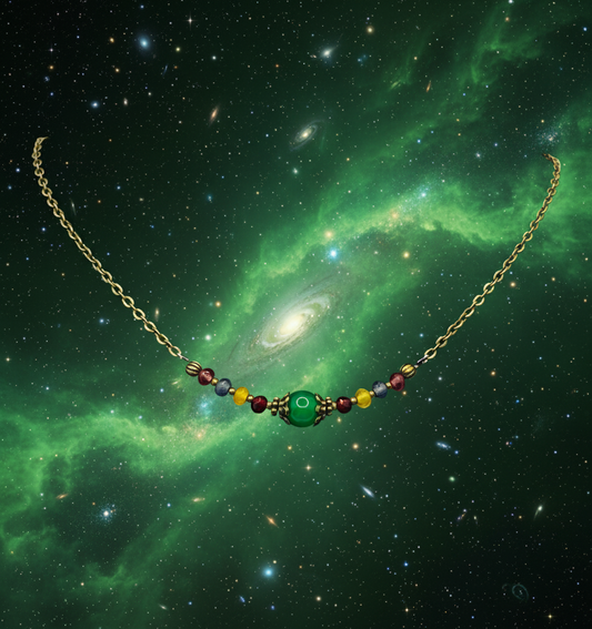 Beaded Wire Chain Necklace