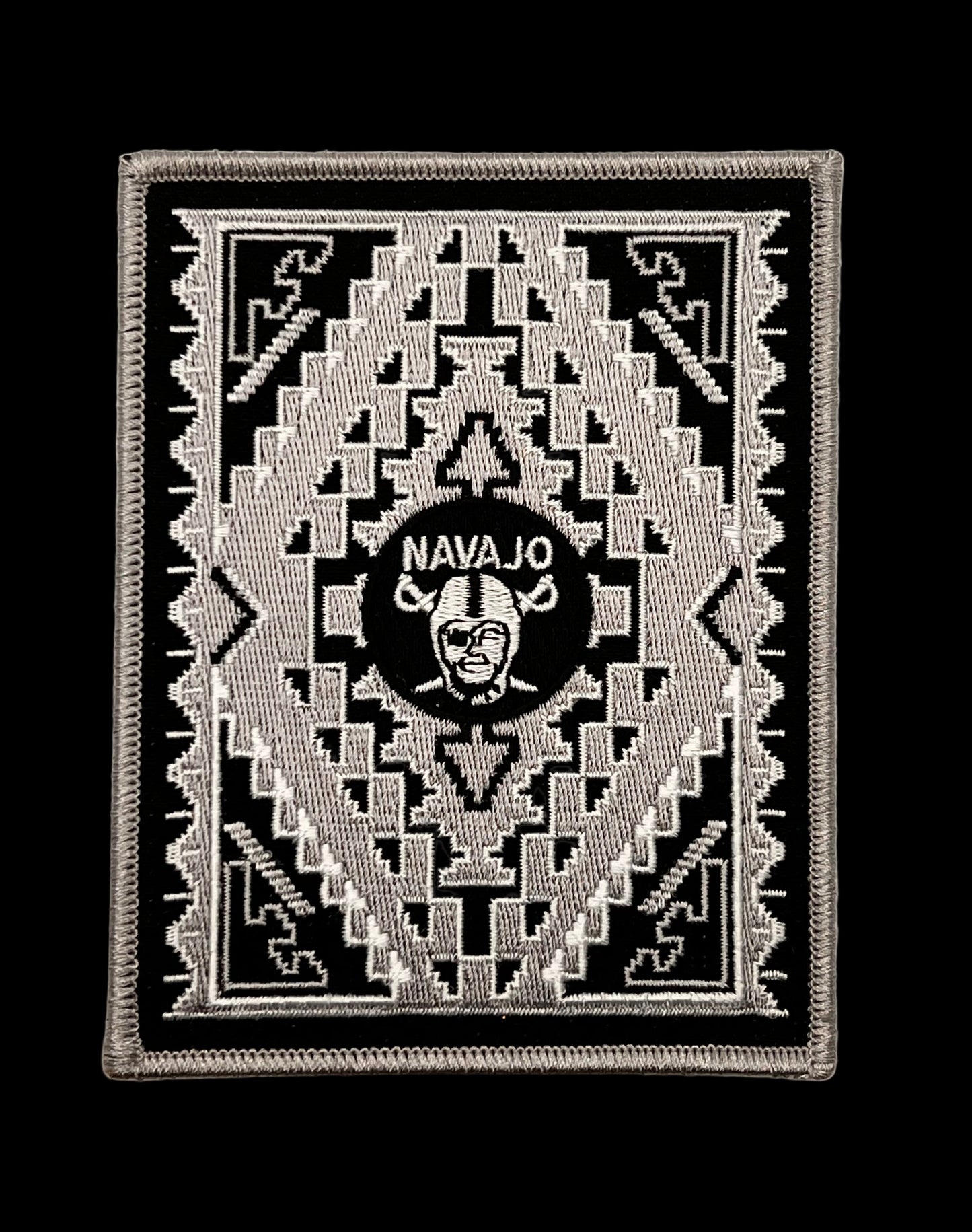 Navajo Raider Two Grey Hills Patch (Free Shipping)