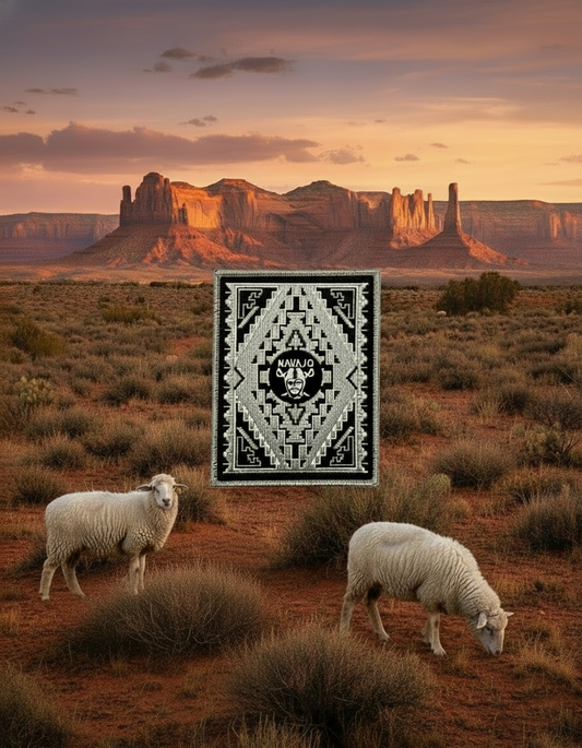 Navajo Raider Two Grey Hills Patch (Free Shipping)