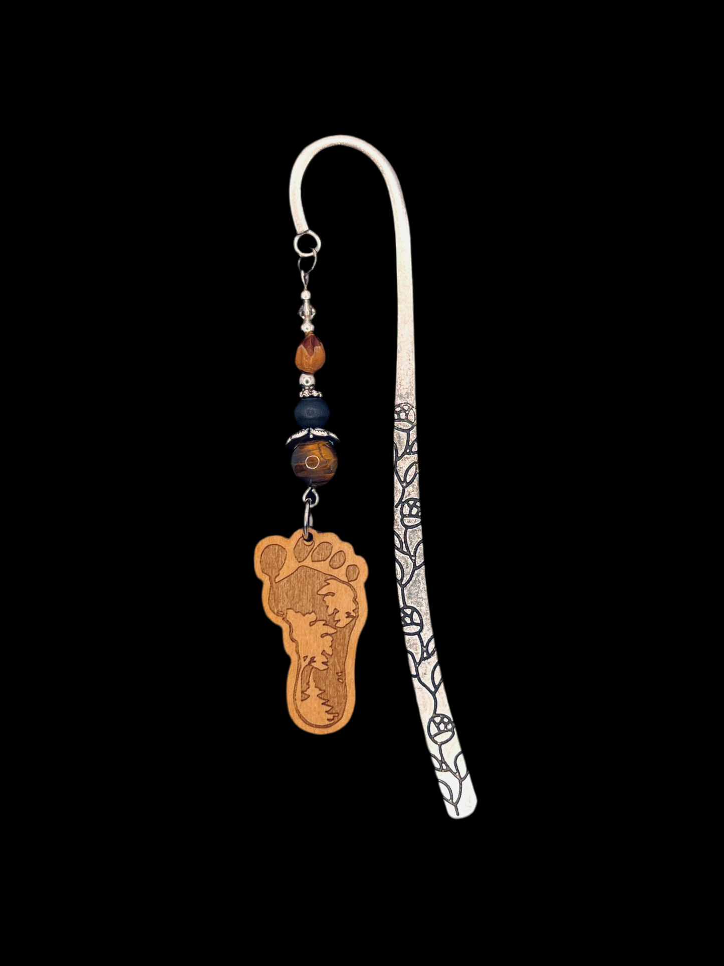 Silver Bigfoot Bookmark