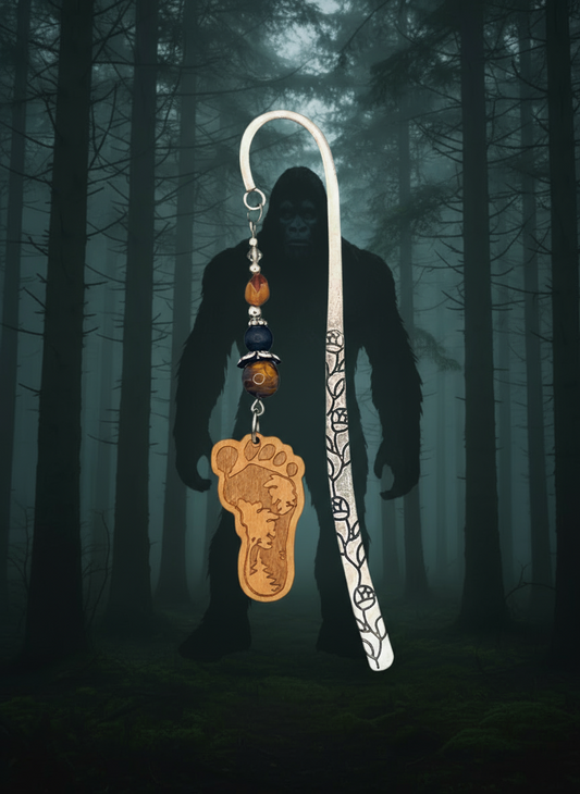 Silver Bigfoot Bookmark