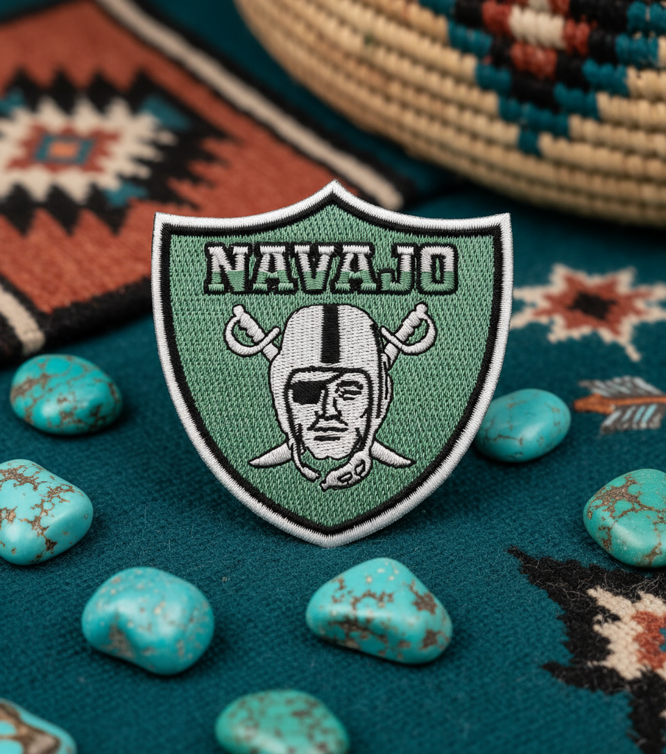 Turquoise Navajo Raider Patch (Free Shipping) *Harness & Dog not included