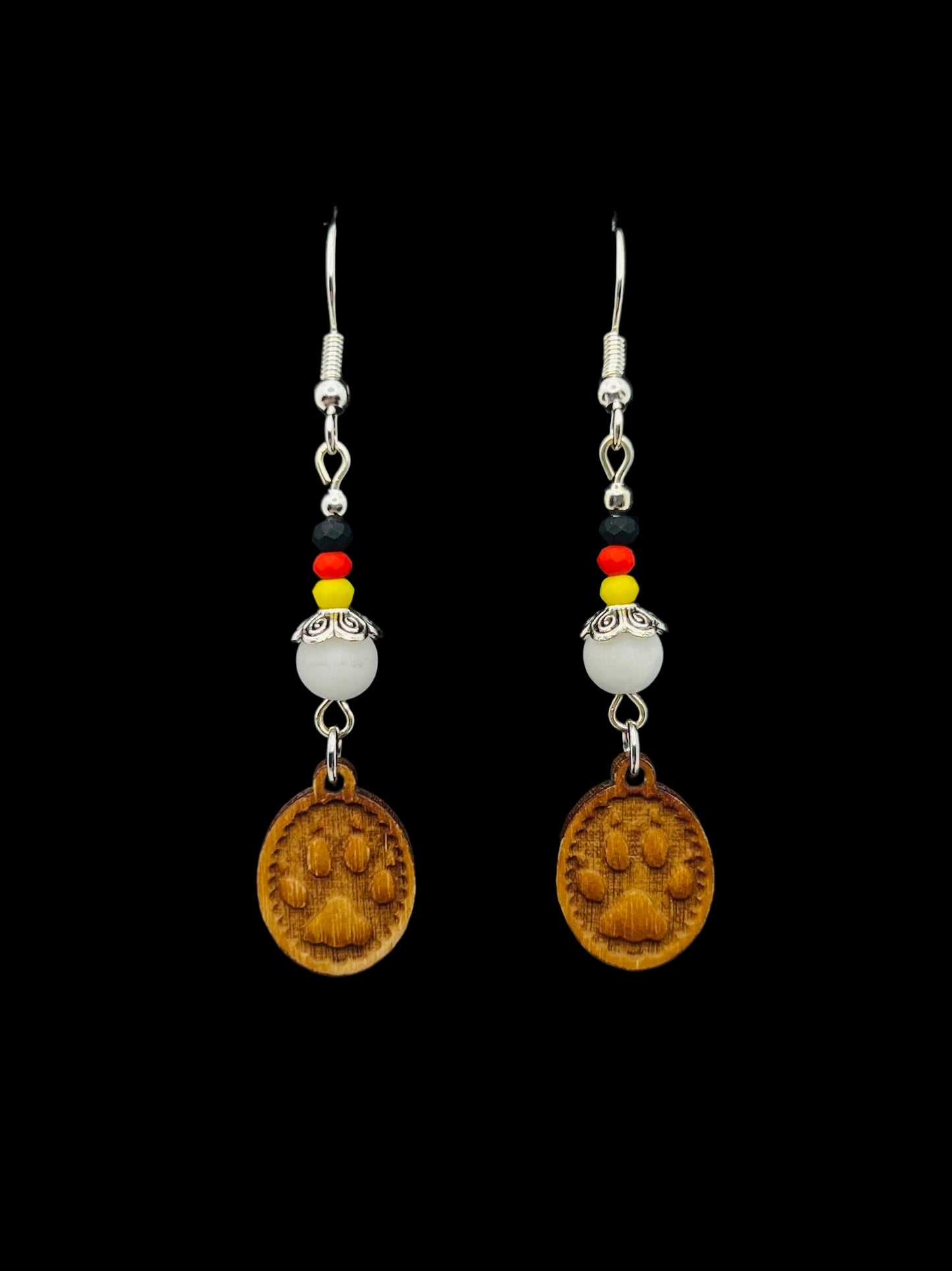 Luna Wolf Necklace & Earrings Set