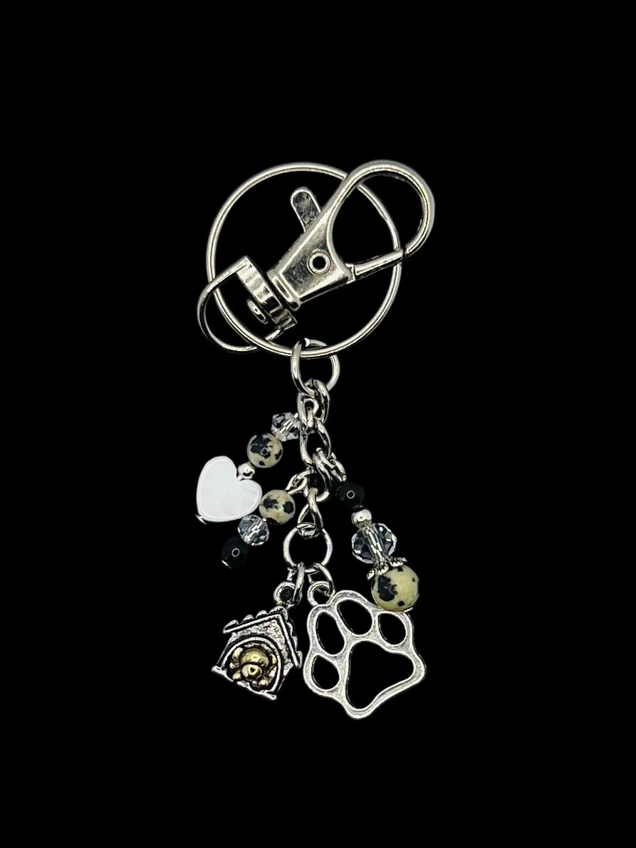 101 Dalmatian Theme Key Chain w/ Lobster Clasp