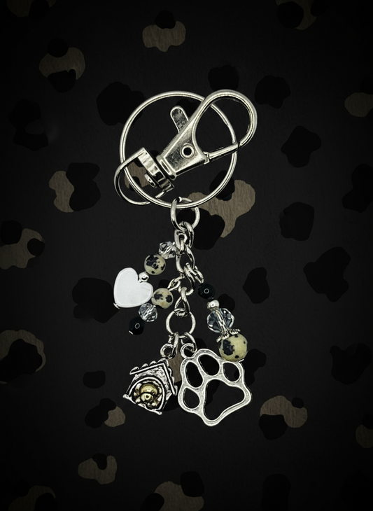 101 Dalmatian Theme Key Chain w/ Lobster Clasp