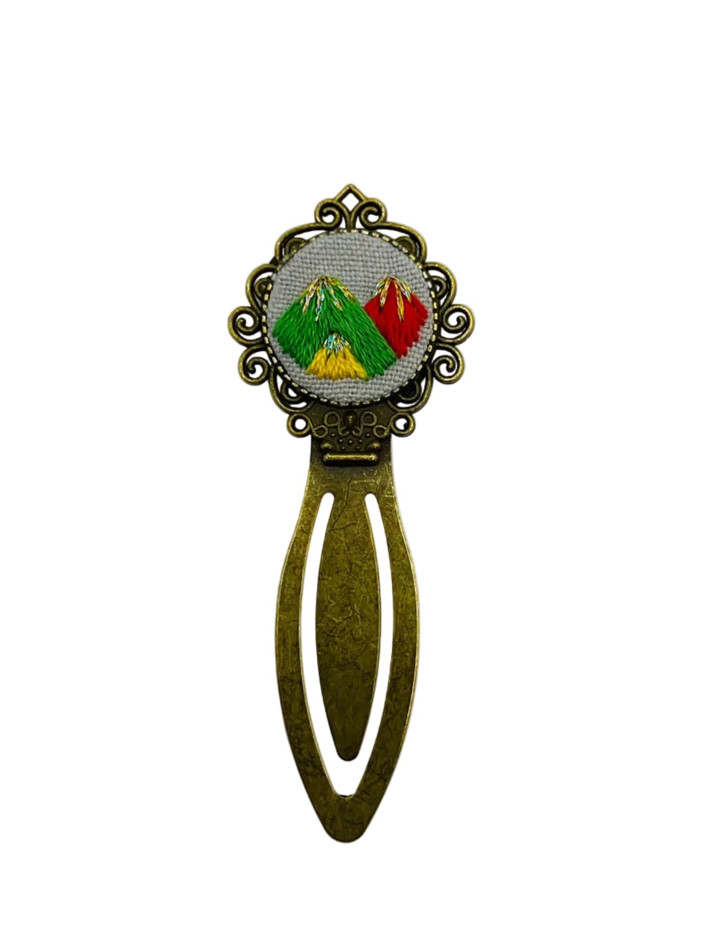 Mountain Landscape Embroidered Bookmark