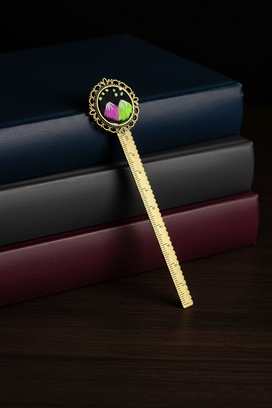 Bronze Neon Bookmark (UV light thread)
