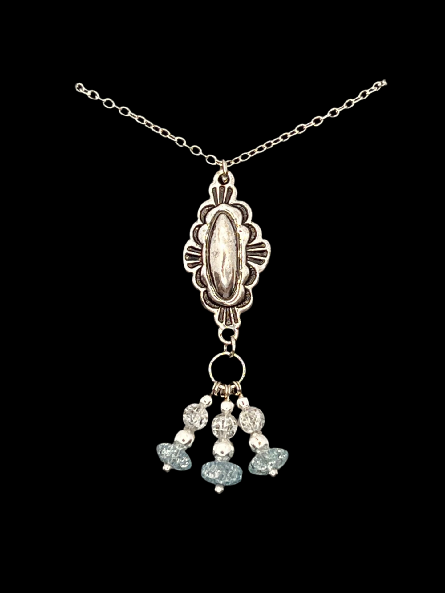Concho Cluster Pendant Necklace