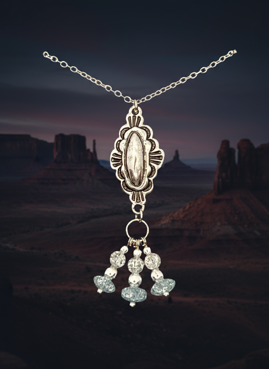 Concho Cluster Pendant Necklace