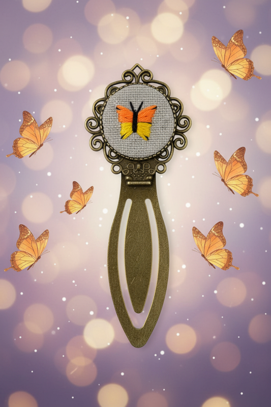 Butterfly Embroidered Bookmark