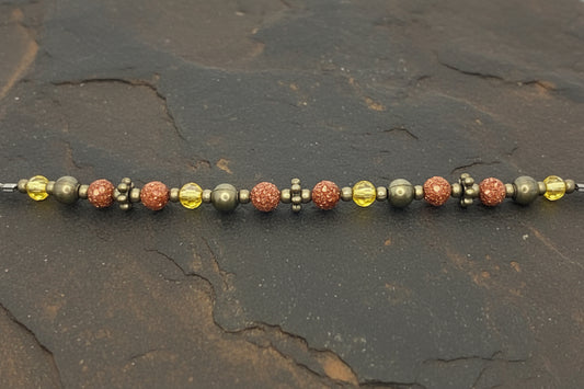 Bronze GoldStone Chain Bracelet