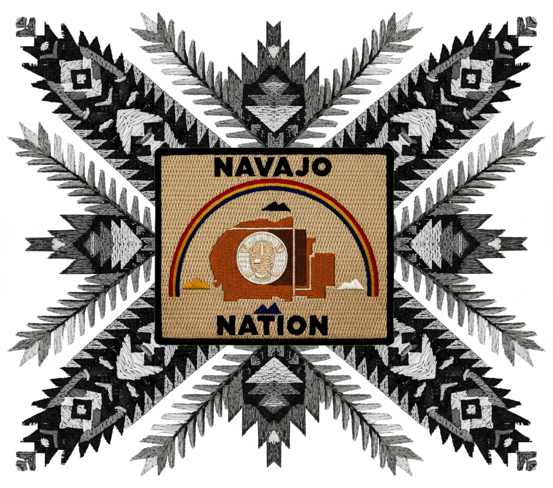 NEW RELEASE!!! Navajo Raider Navajo Nation Flag Patch (free shipping)
