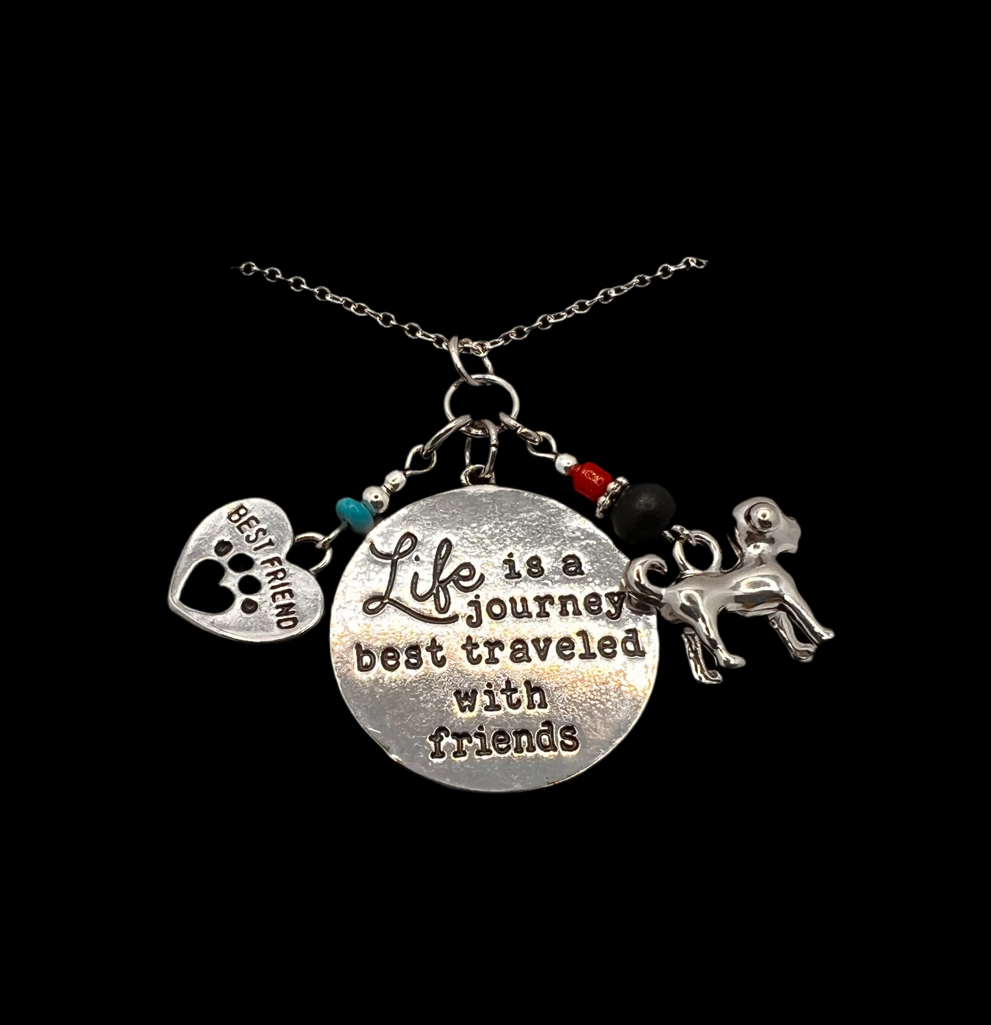 Furry BFF Adventure Necklace (2-sided)