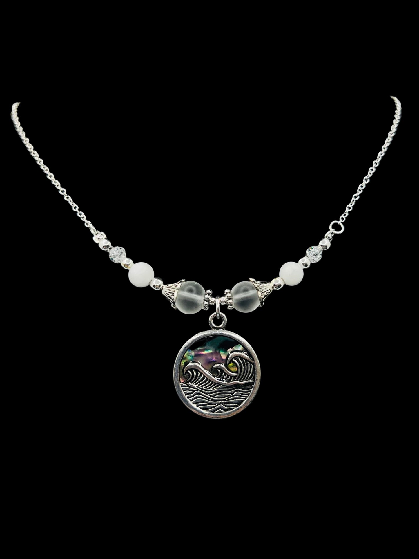 Beaded Wire Chain Necklace