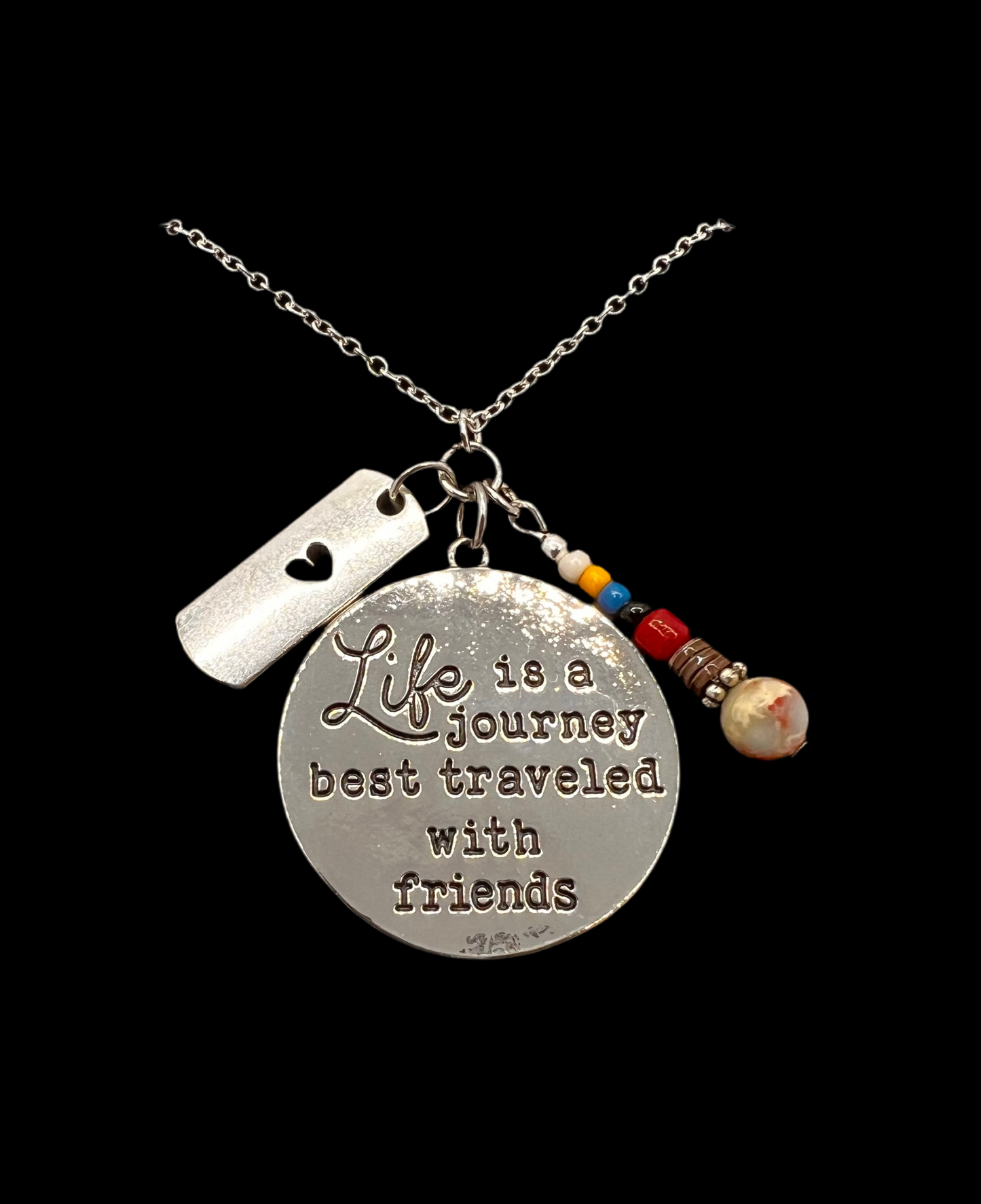 Double Sided Mountain & Friends Cluster Necklace