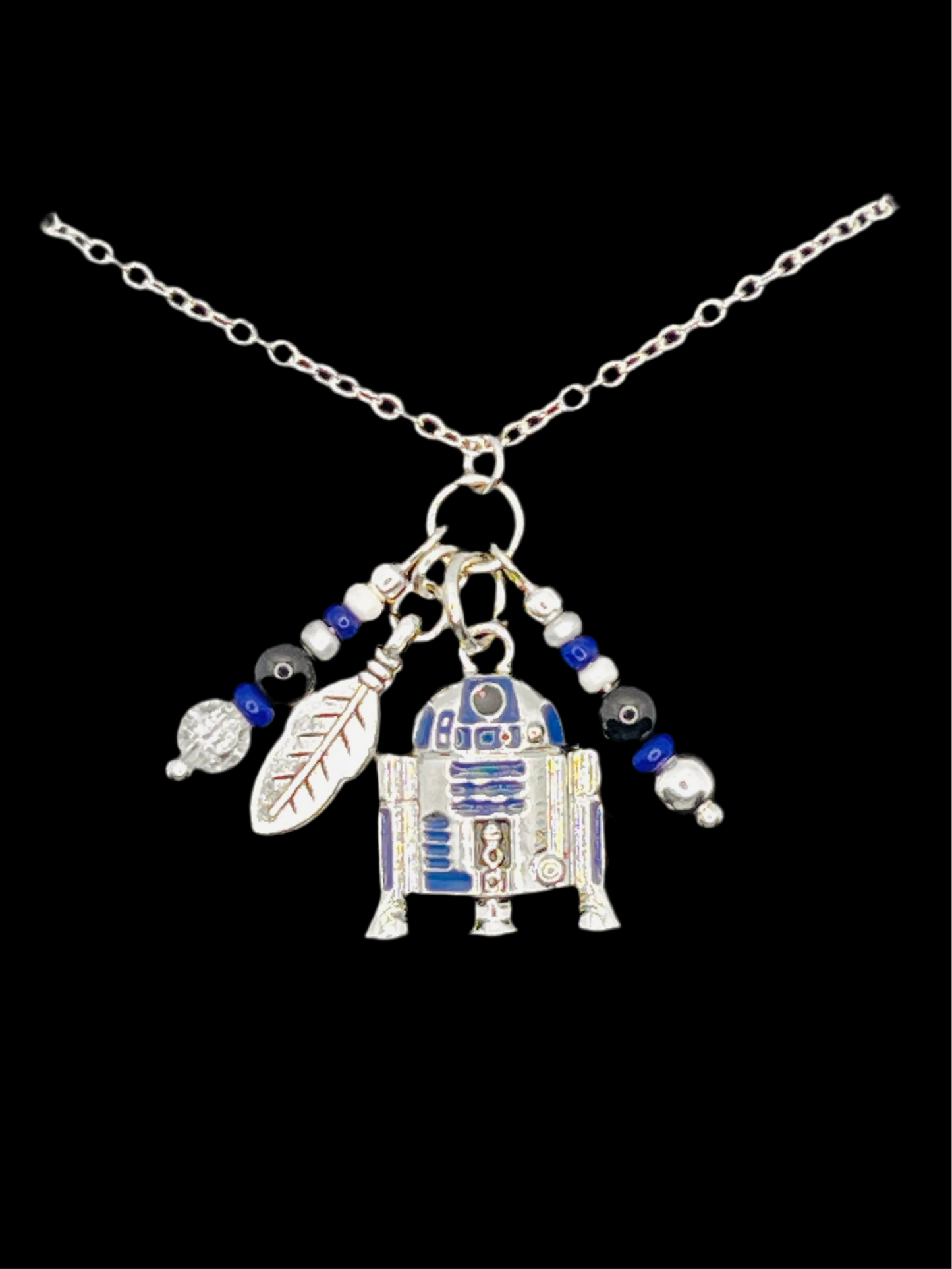 Star Wars R2D2 Cluster Pendant Necklace