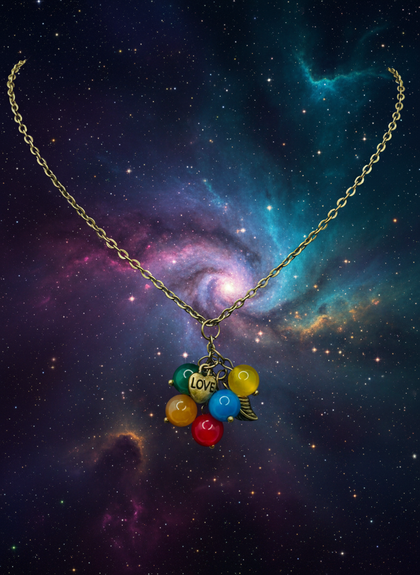 Bronze Cluster Necklace