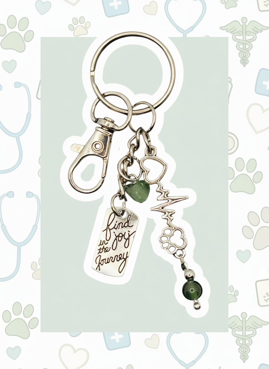 Veterinary Appreciation Key Chain w/ Lobster Clasp