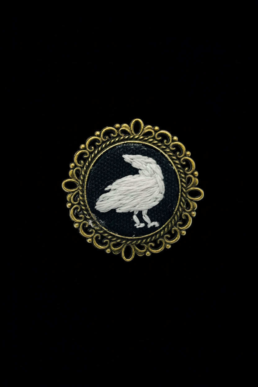 Glow in the Dark Raven Ring (Adjustable)