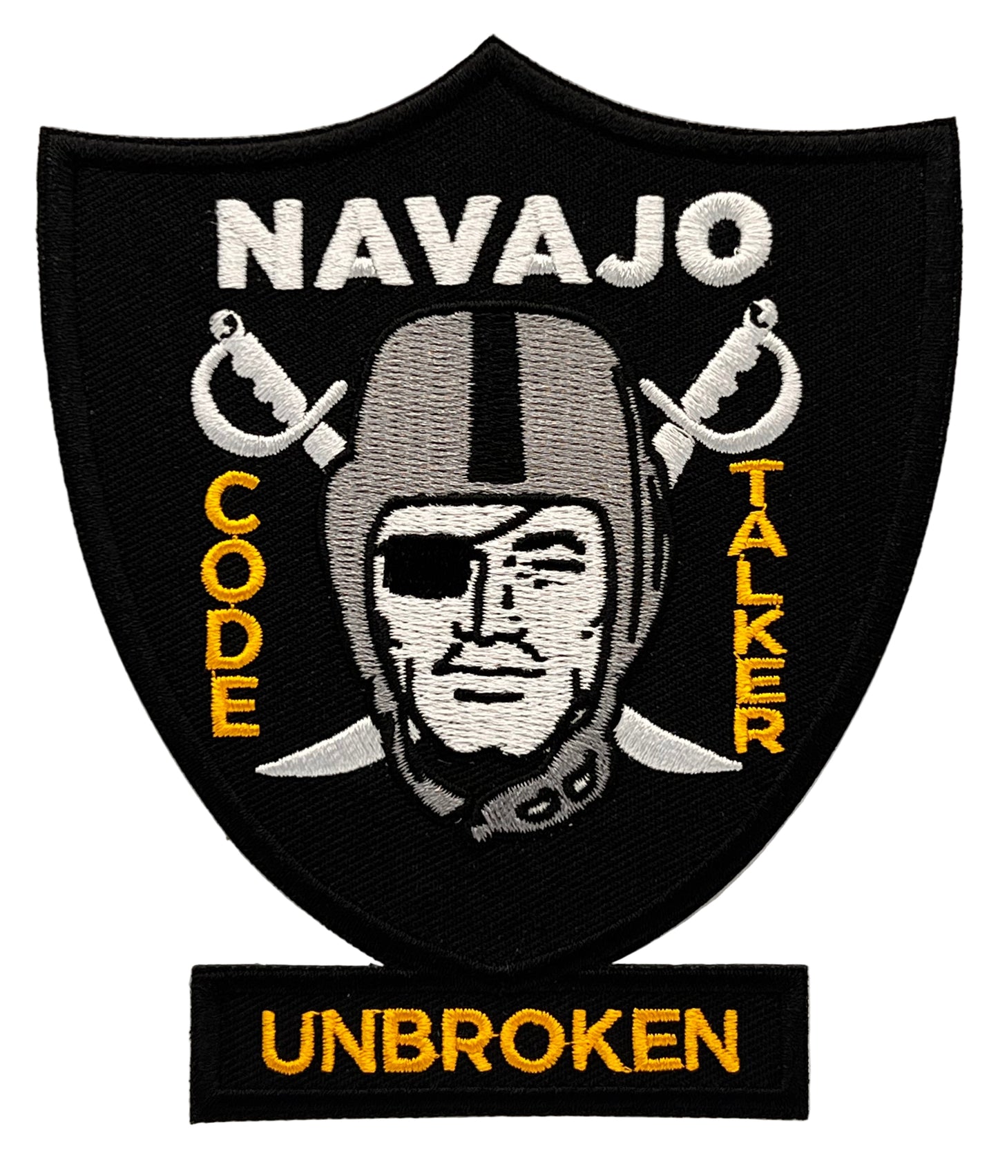 Navajo Raider Code Talker Unbroken Patch (free shipping)