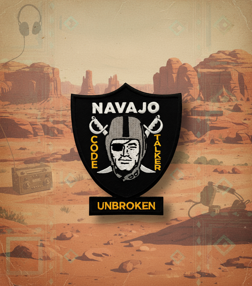 Navajo Raider Code Talker Unbroken Patch (free shipping)