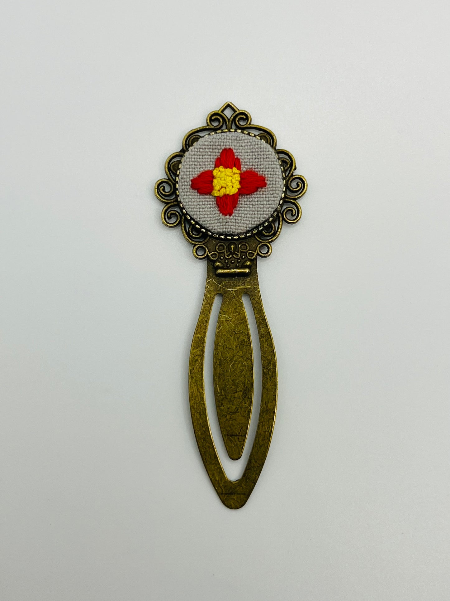 Zia Symbol Embroidered Bookmark