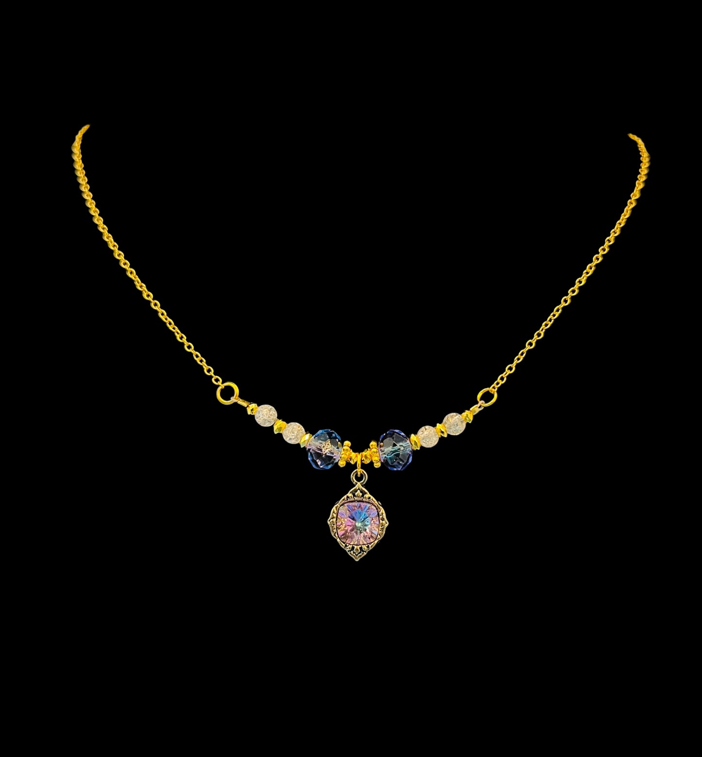 Beaded Wire Chain Necklace