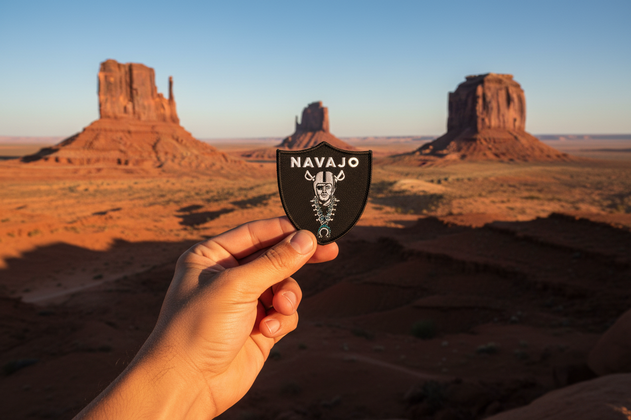 Navajo Raider Squash Blossum Patch (free shipping)