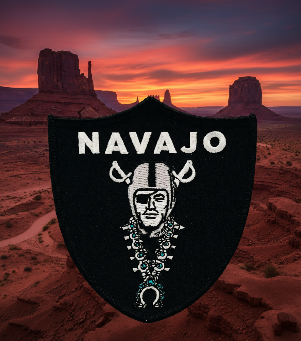 Navajo Raider Squash Blossum Patch (free shipping)