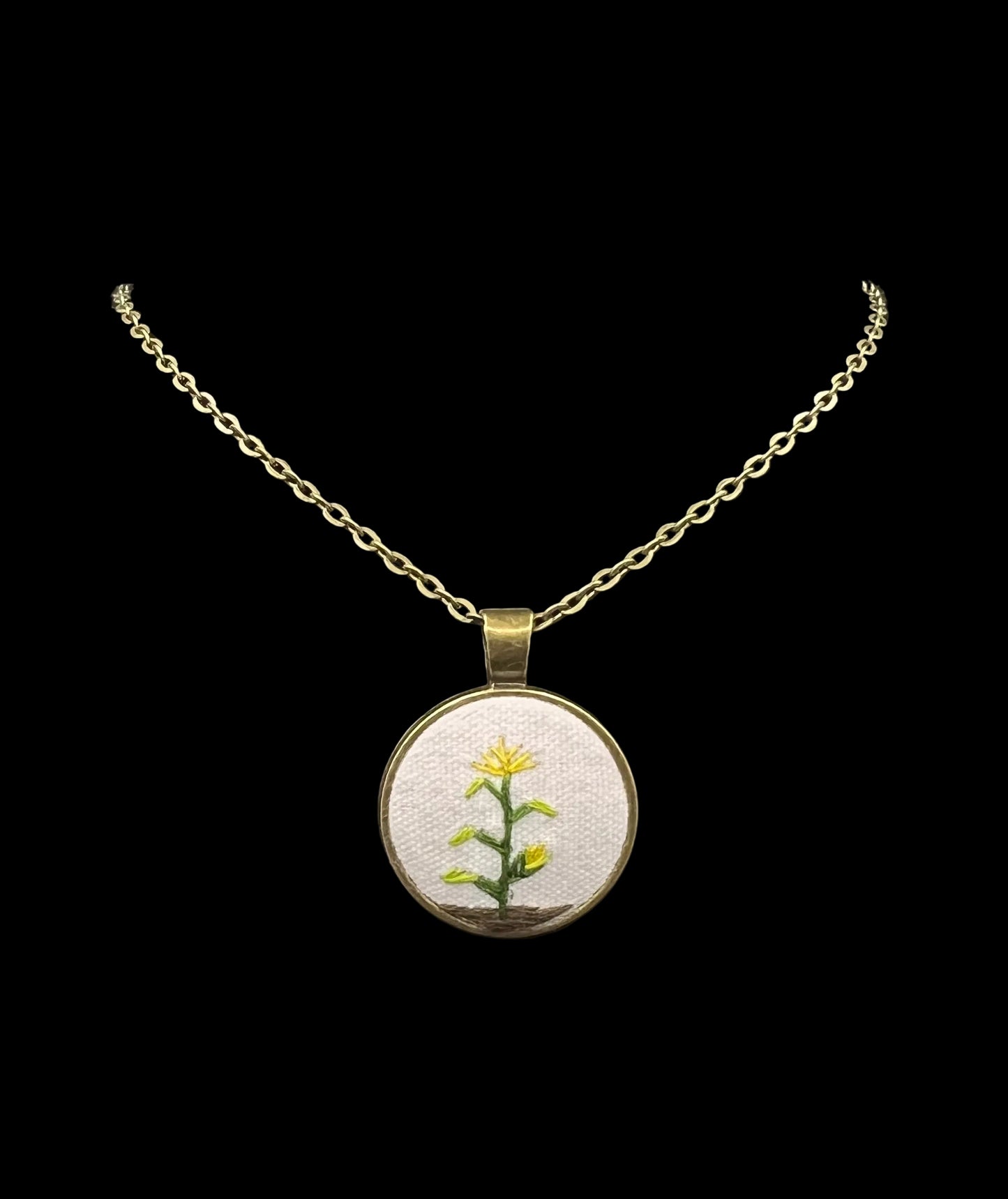 Navajo Corn Bronze Pendant