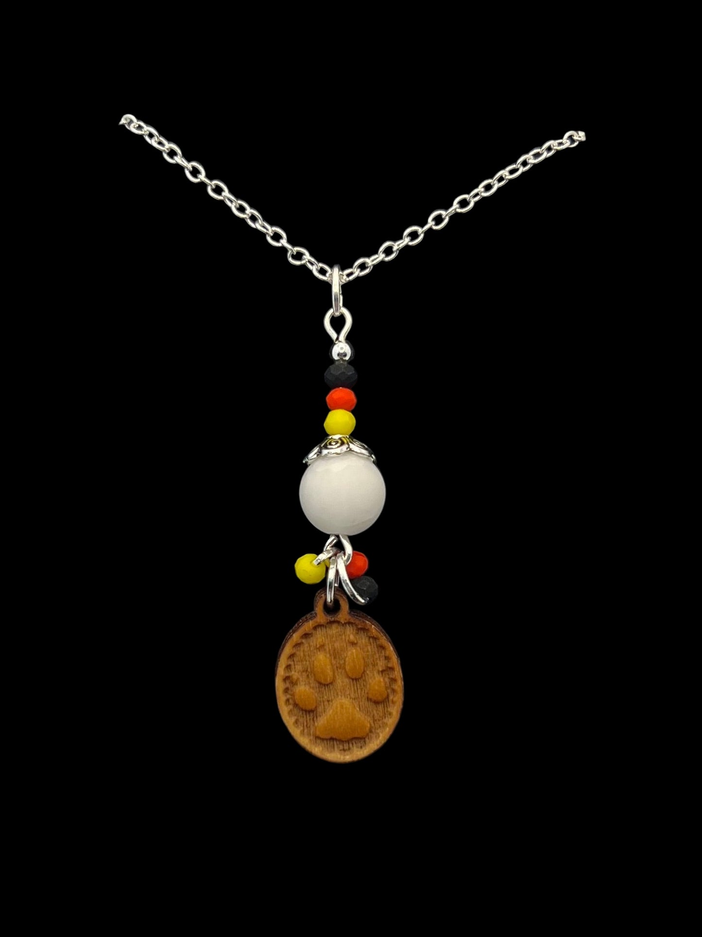 Luna Wolf Necklace & Earrings Set