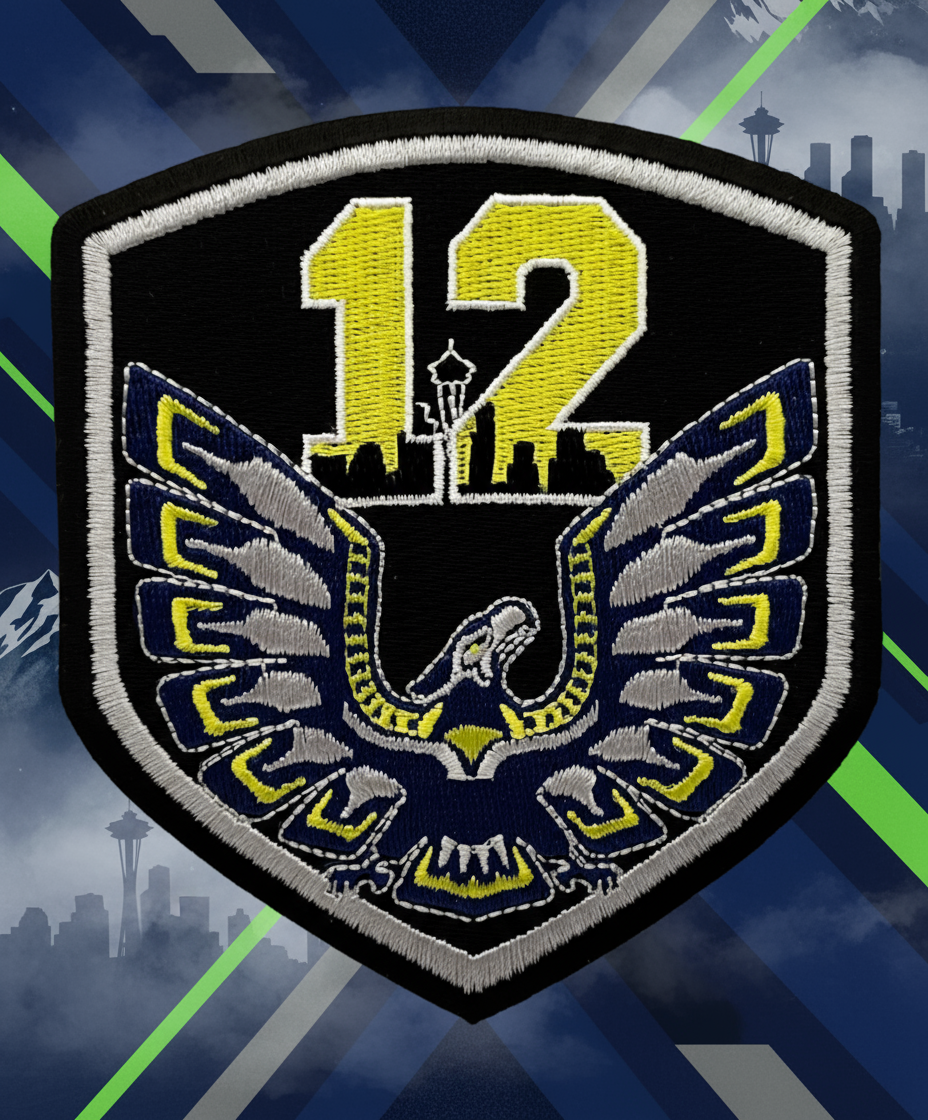 Seattle Seahawks 12s Patch (Free Shipping)