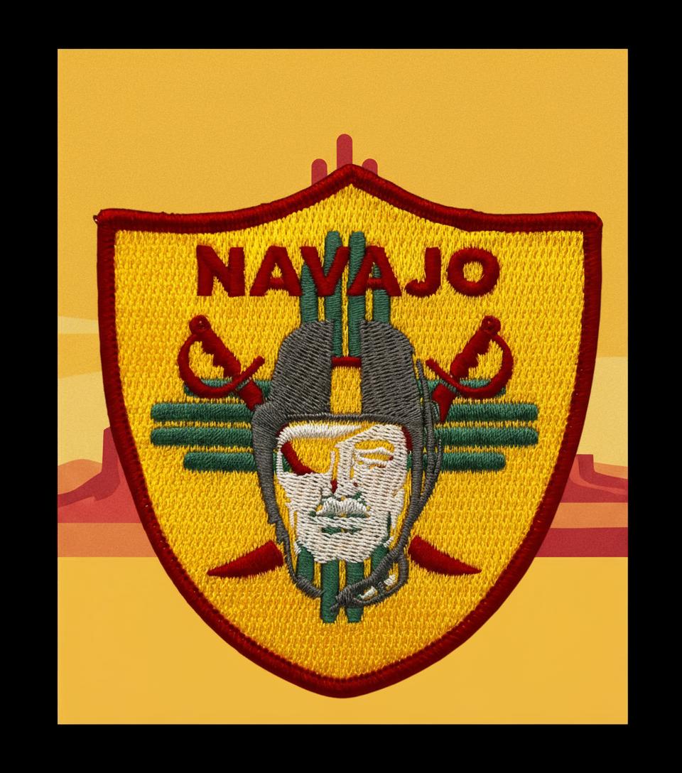 Navajo Raider NM Zia Patch (Free Shipping) *Hoodie not included