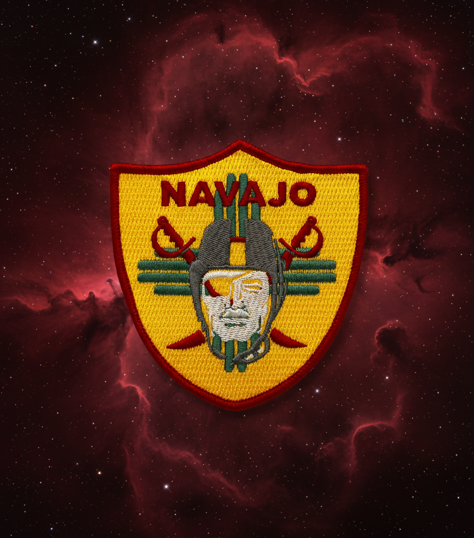 Navajo Raider NM Zia Patch (Free Shipping) *Hoodie not included