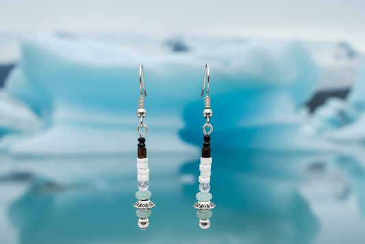 Glacial Flow Themed Earrings