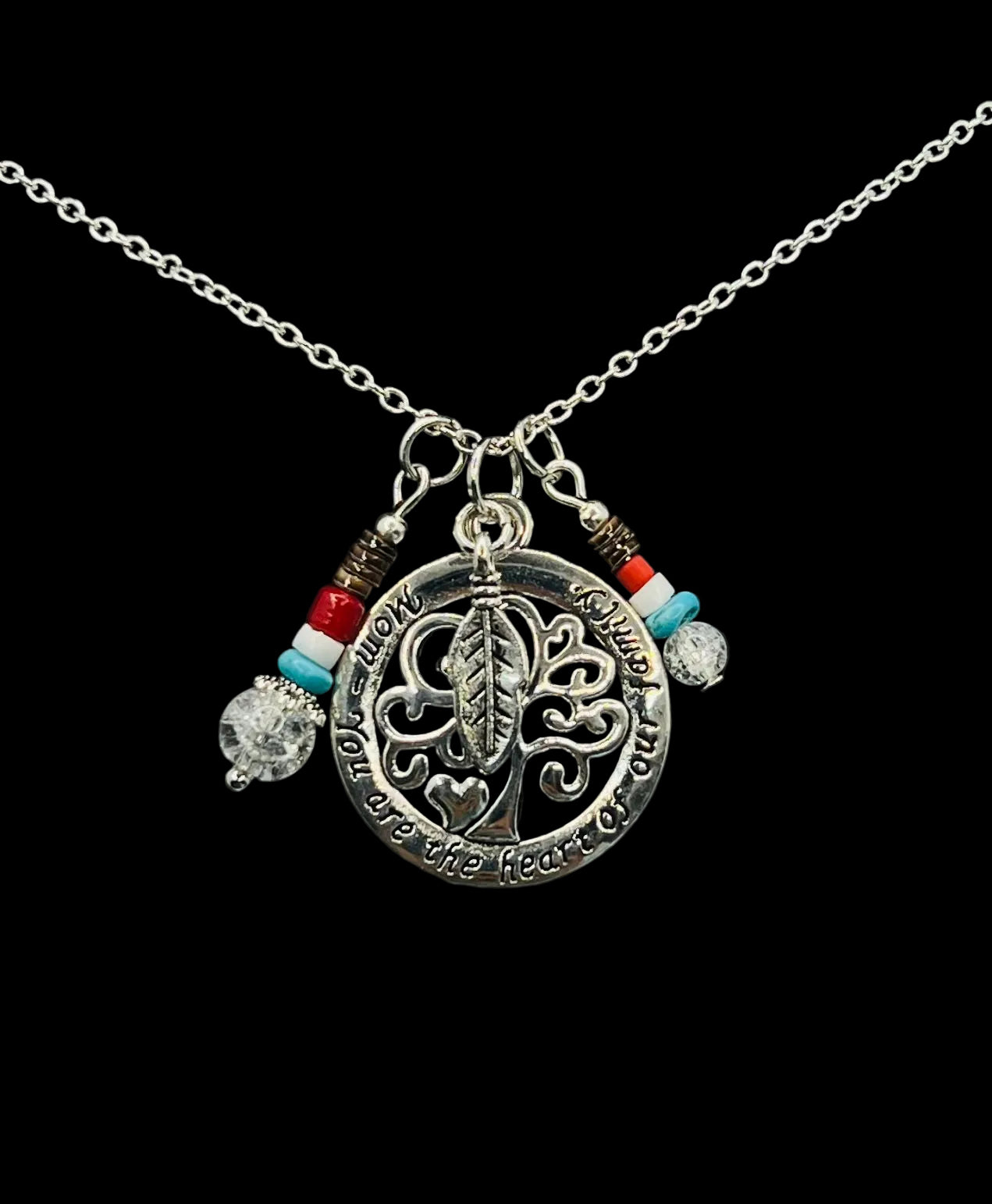 Mom You Are The Center of the Family Necklace